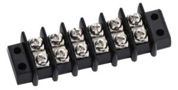 Isolierblock aus Bakelit, hohe Isolierung 6 Anschlüsse