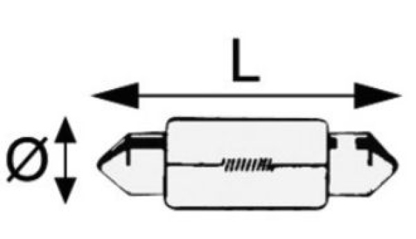 Torpedo-Glühbirne 24 V 10 W