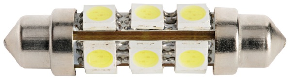 2 Torpedo-LED-Glühbirne 44 mm 3000 K