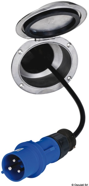 Einziehbares Stromkabel f.Landanschluss 16A