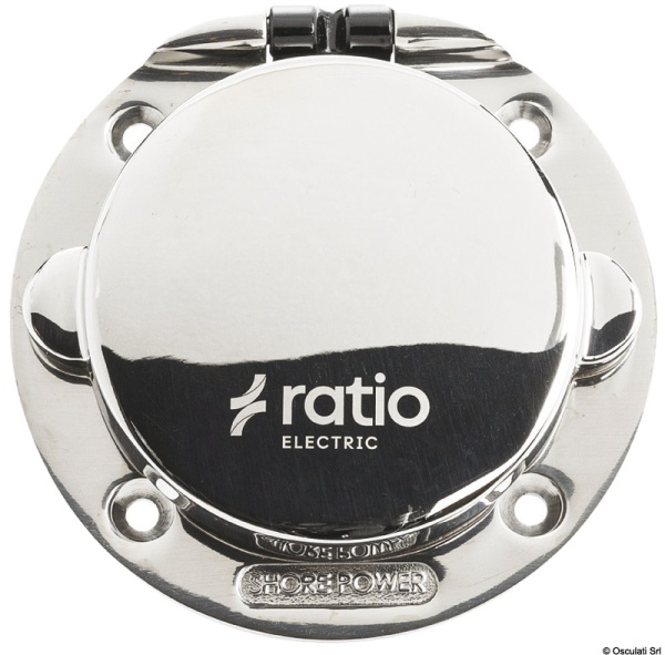 32A Edelstahl-Shore-Steckdose