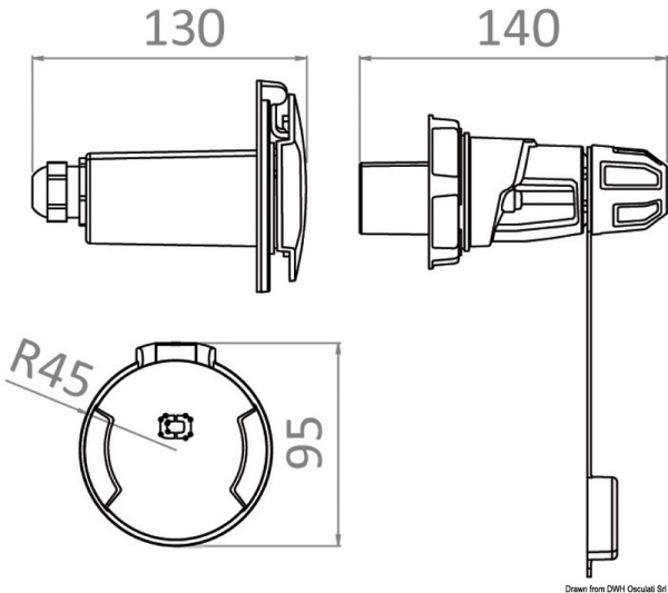 Cruiser 3P Stecker 16 A 230 V