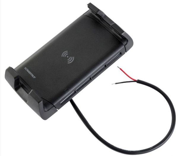 Handyhalter mit wasserdichtem kabellosem Ladegerät ROKK AC-TIVE – 15 W