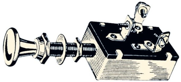 3-Pos-Schalter 1 + 1 Stromkreis 25 A