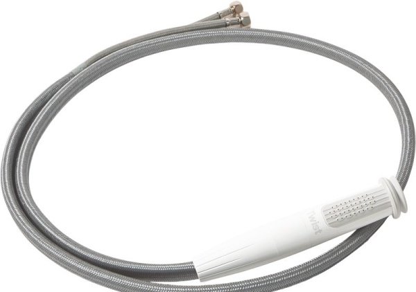 Integrierte Dusche WHALE Twist Mk2, 190 × 57 mm, Weiß