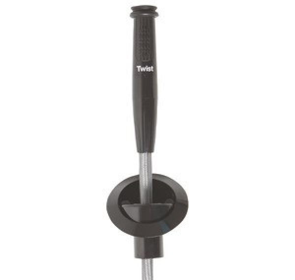 Integrierte Dusche WHALE Twist Mk2, 150 × 120 mm, Schwa