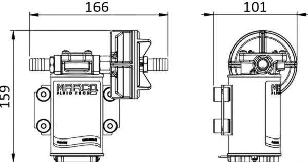 Selbstansaugende Elektropumpe 12 V 15 l/min - Zusatzbild 1