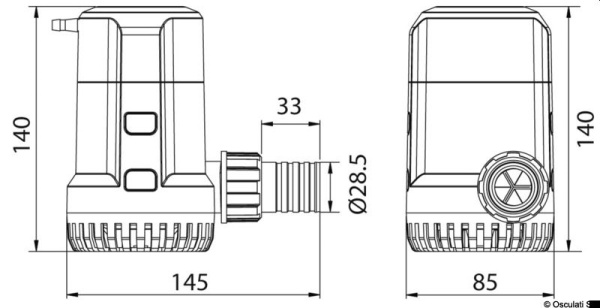Europump automatische Bilgenpumpe Next Generation G2000 12V