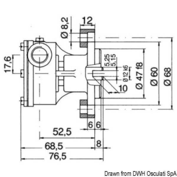 Nauco FPR038/034,  3/8" Anschlüsse
