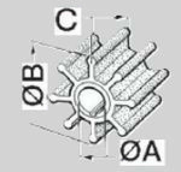 Jabsco Laufrad Ref. 148 - Zusatzbild 1