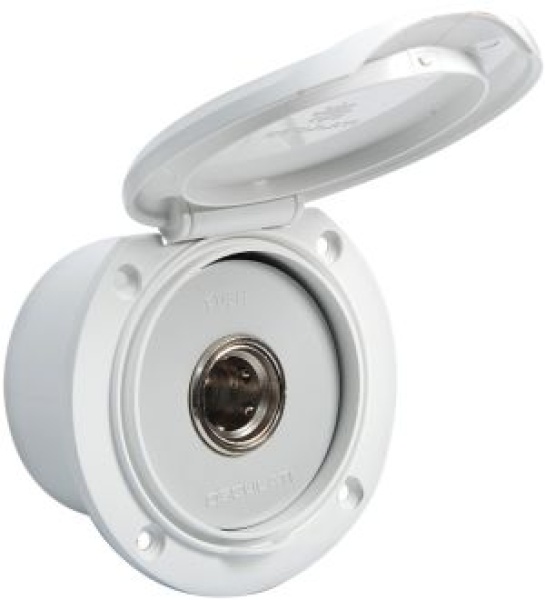 Wassereinlauf - Kaianschluss Classic EVO zur Decksreinigung weiß