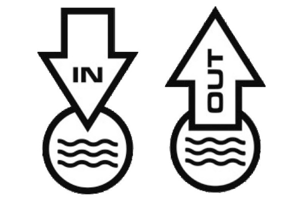 Wasseranschlüsse New Edge, Ein- und Auslass - Einbaumodell weiß - Zusatzbild 2