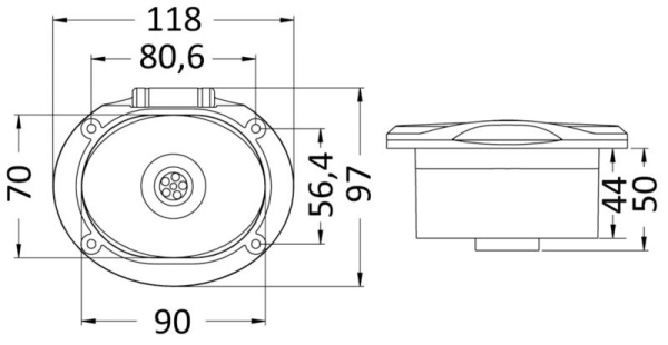 Wasserzulauf mit Schnellanschluss Elissa, zum Deck - Zusatzbild 2