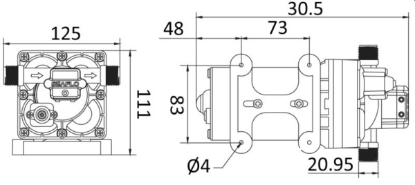 Europump 5-ventil Autoklav Smart 24 V