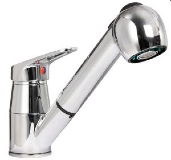 Olivia Einhebel-Mischbatterie + ausziehbarer Duschkopf