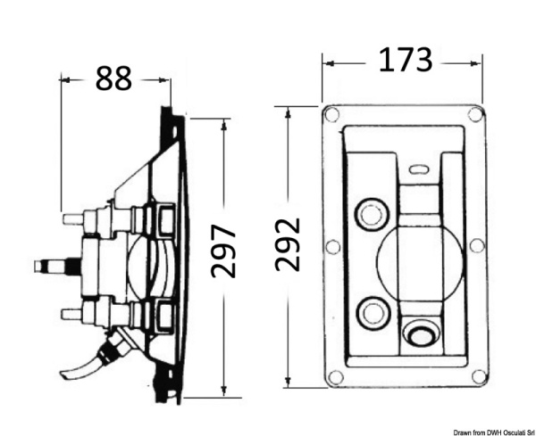 Einbaudusche ohne Deckel Warm-/Kaltwasser - Zusatzbild 1