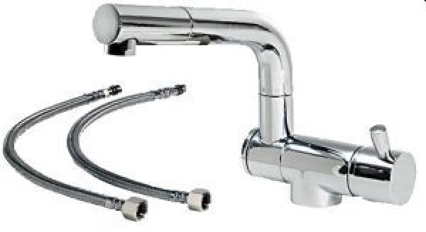 Wasserhahn Serie Wheel m. Doppelgelenk