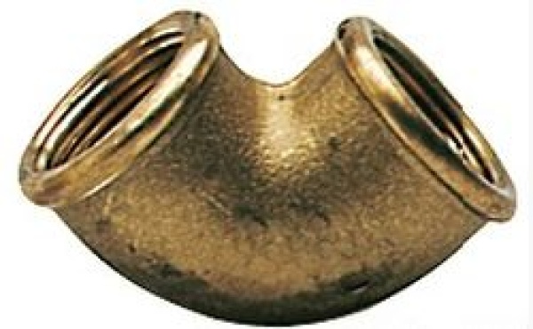 Winkelstück Messing Innen/Innen 3/8"x 1/2"