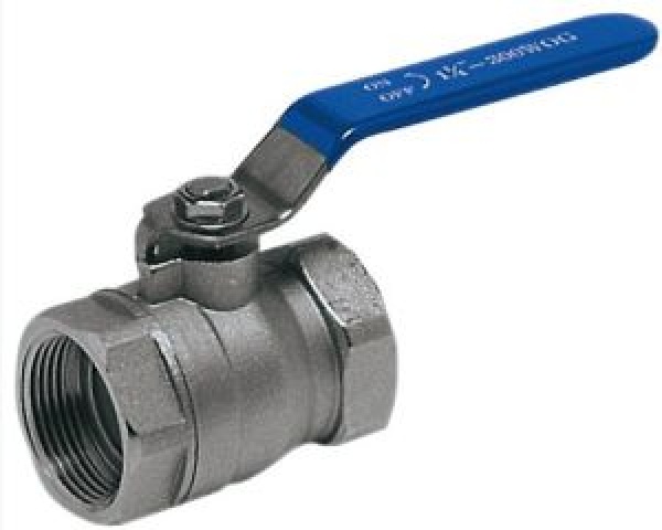 Kugelhahn Messing vernickelt 1"