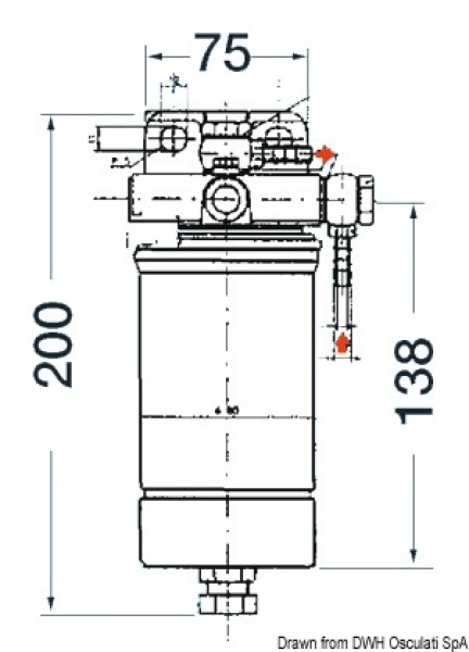 Papierdieselfilter 80 l/h
