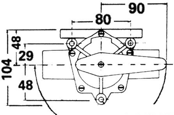 Dreiwegehahn m. Henderson-Ventil 38 mm
