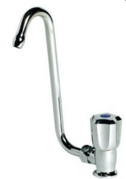 Mischbatterie aus verchromtem Messing mit Schwenkhahn