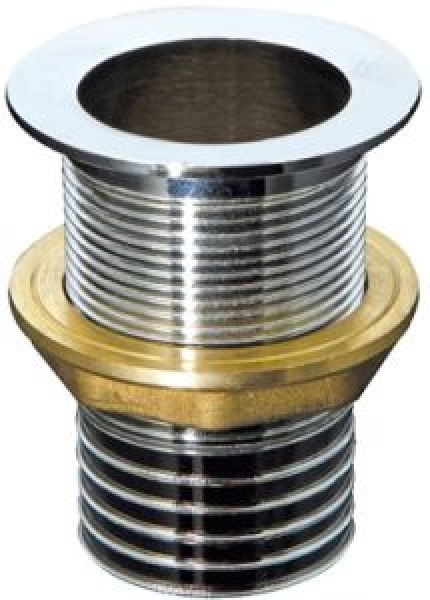 Buchse aus Messing, verchromt 42 mm