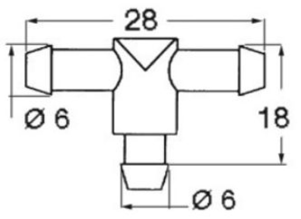 T-Anschluss f. Scheibenwaschanlage