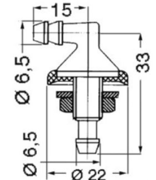 Winkel f. Scheibenwaschset