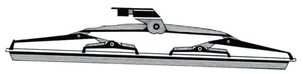 VA-Stahl Blatt Silikon-Schaufel Scheinbenw. 457 mm