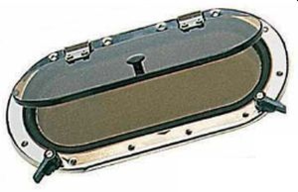 SCM Bullauge, oval AISI316 410 x 210 mm