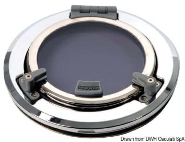 Lewmar® Bullaugen aus Edelstahl, rund Ø 300 mm