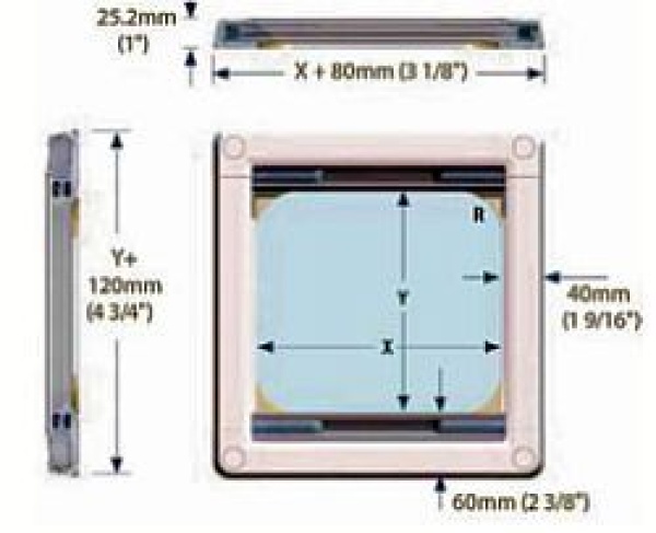 Skyscreen Oceanair Für Lewmar "Low Profile" f. Lewmar 30&60