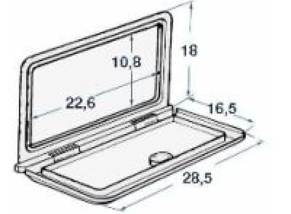 ohne Schloss 285 x 180mm