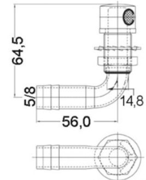 Tanklüfter 90°, 16 mm - Zusatzbild 1
