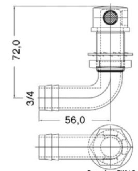 Tanklüfter 90°,19 mm - Zusatzbild 1
