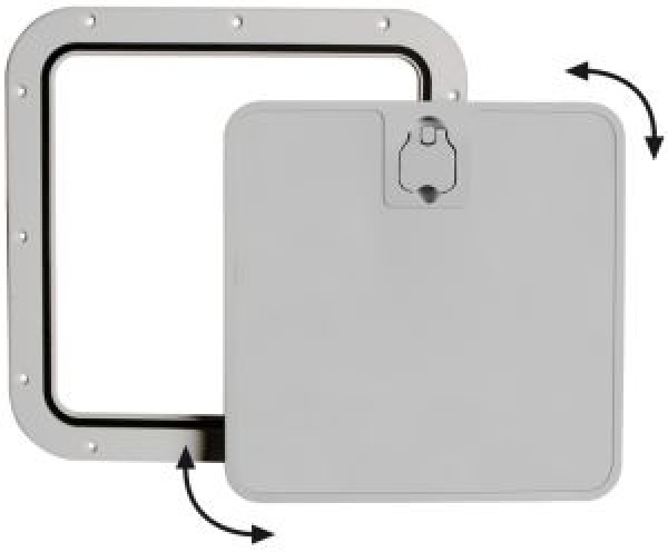 Abnehmbar, grau 375 x 375 mm