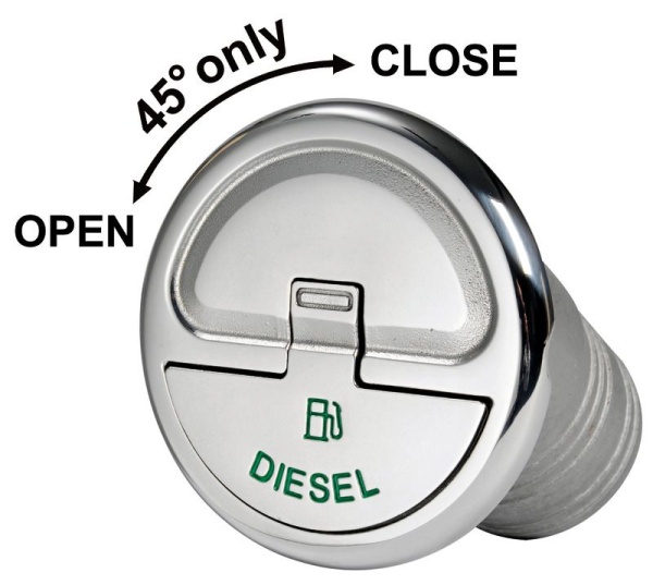 Quick Lock Diesel 30° Einfüllstutzen 38 mm Ohne Schlüssel