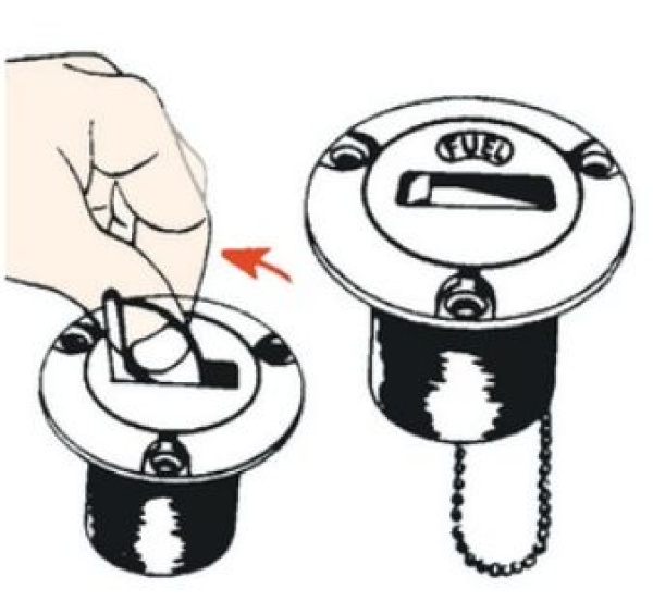 verchromt FUEL 38 mm