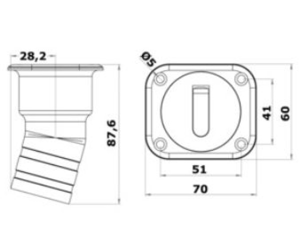 Square Water kurz 38 mm