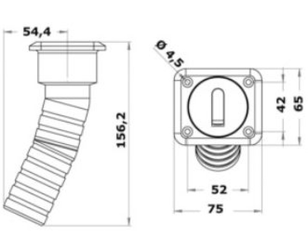 Square Waste lang 38 mm