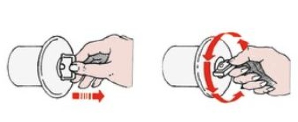 WATER gerader verchromt 38 mm