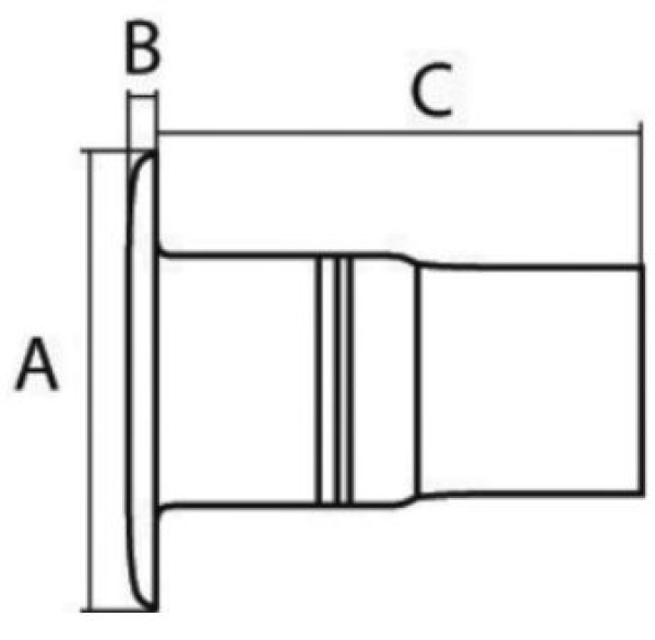 WASTE  hochgl.38mm 84,5mm