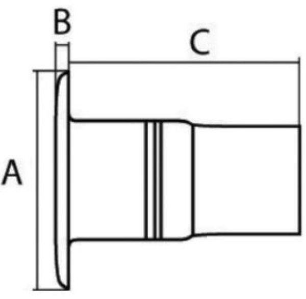 WASTE hochgl.38mm 96,3mm