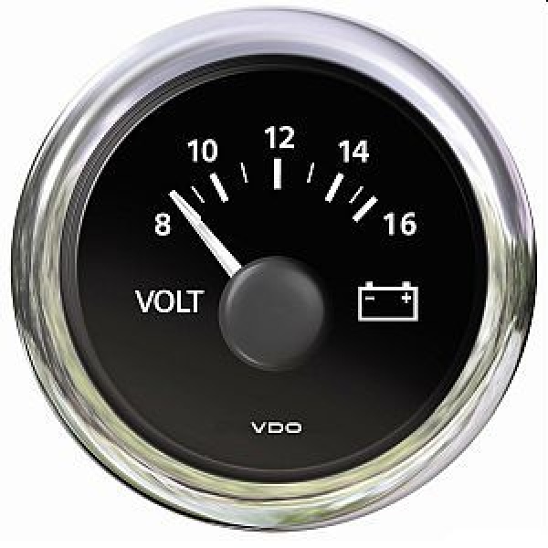 Voltmeter, weiß 8/16 V