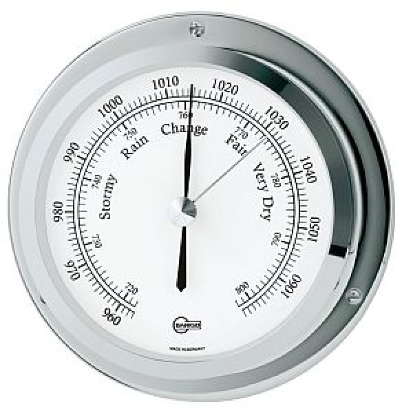 Barigo Hygrometer Star Messing, verchromt