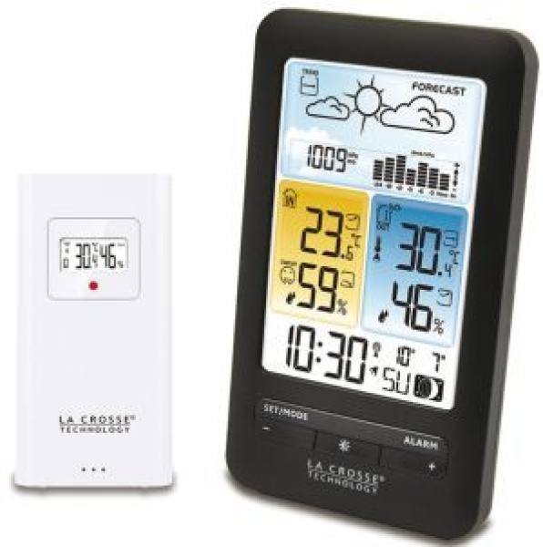 Kompakte funkgesteuerte Wetterstation