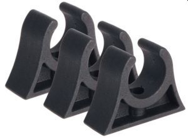 Clip für Rohr, schwarz 37/40 mm