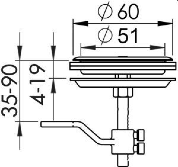 Bodenheber Aisi316Standard60mm