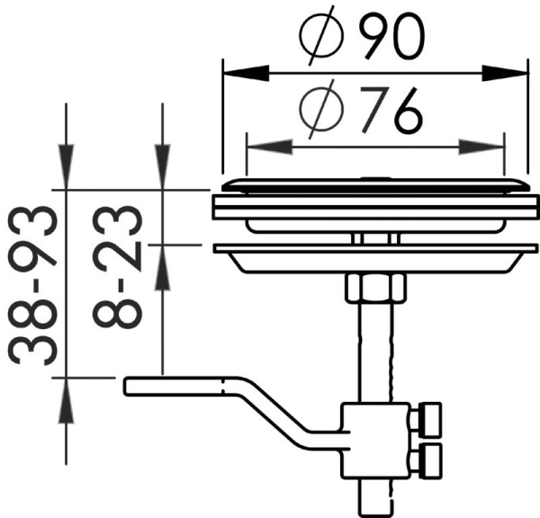 Luken Verschluß AISI316 m.Stopper